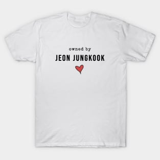 BTS jungkook  owned by Jeon Jungkook Kpop merch T-Shirt